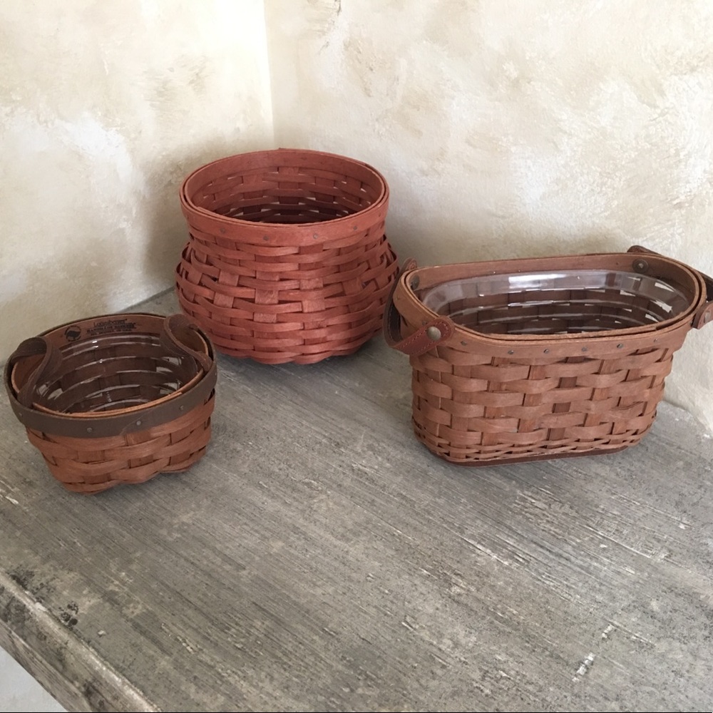Set of 3 Longaberger Baskets